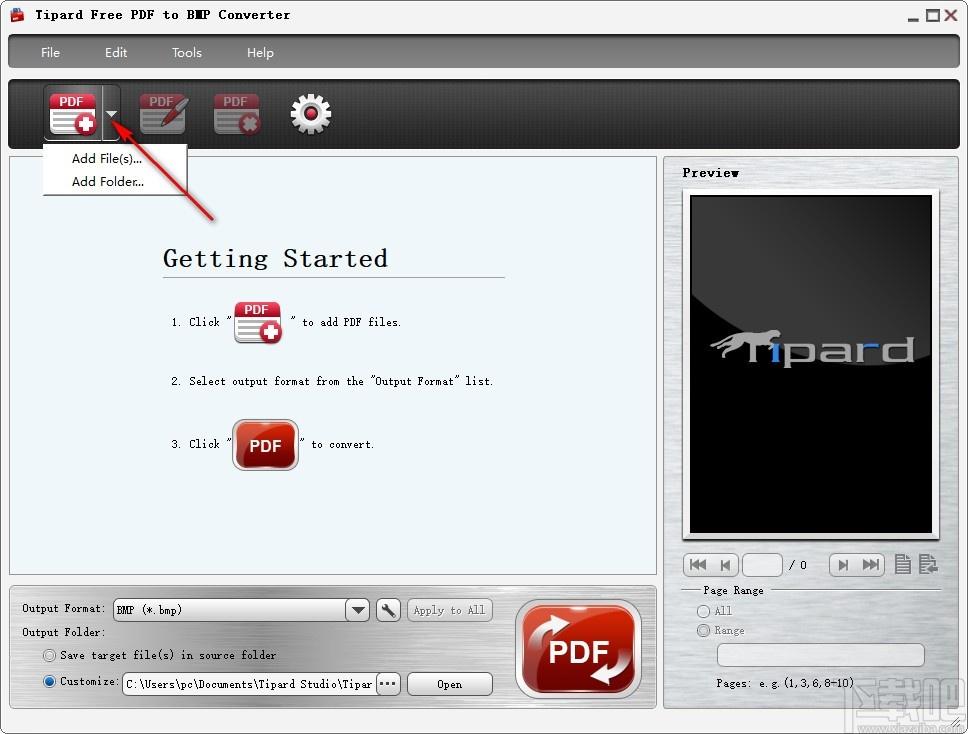 Tipard Free PDF to BMP Converter下载,PDF转BMP工具,PDF转BMP