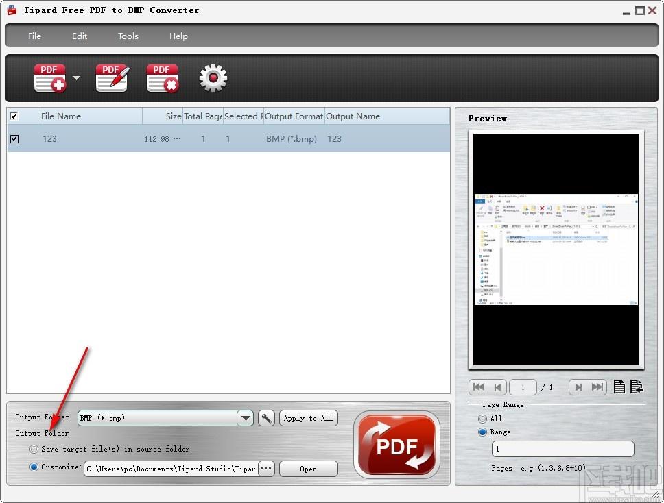 Tipard Free PDF to BMP Converter下载,PDF转BMP工具,PDF转BMP
